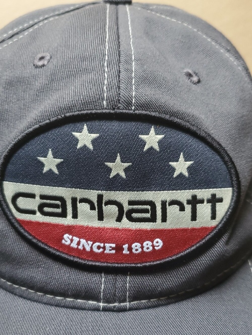 Carhartt Men’s Dark Blue Patch Logo Cap - Picture 2 of 8
